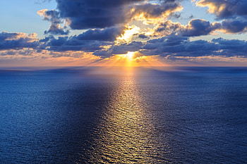 Sea, Nature, Clouds, Horizon, Ocean HD wallpaper