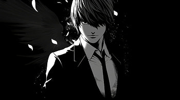 Light Yagami Manga, Light Yagami, manga, Anime, Death Note HD wallpaper