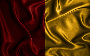 Rome flag, , silk wavy flags, italian cities, Flag of Rome, fabric flags, Day of Rome, 3D art, Rome, Europe, cities of Italy, Rome 3D flag, Italy HD wallpaper