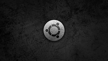 Preview ubuntu, gray, black, circle, logo, symbol HD wallpaper