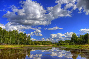 Clouds, heaven, komi, nature, ukhta, park HD wallpaper