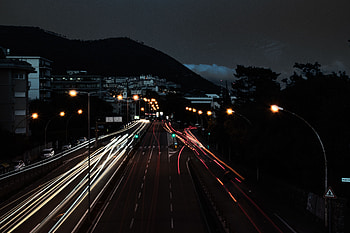 Cities, Night, City, Lights, Road, Movement, Traffic, Long Exposure HD wallpaper