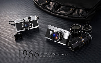 Olympus Cameras, black, olympus, abstract, 1966, graphy, camera HD wallpaper