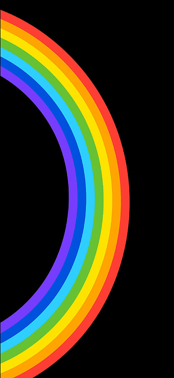 Amoled rainbow HD phone wallpaper