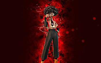 Battlestripe Slone, , red neon lights, Fortnite Battle Royale, Fortnite characters, Battlestripe Slone Skin, Fortnite, Battlestripe Slone Fortnite HD wallpaper