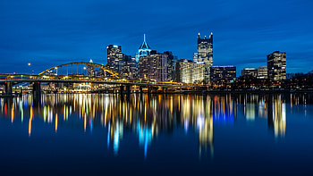 Fort Duquesne Bridge, Pittsburgh HD wallpaper
