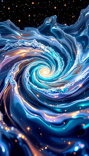 Tranquil Galaxy Swirl , swirl, galaxy, space, cosmos, Abstract HD phone wallpaper