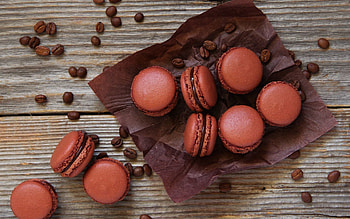 Food, Cookies, Coffee, Grains, Grain, Macaroon, Makaroun HD wallpaper