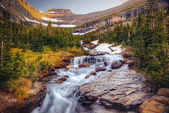 Nature, Stones, Waterfall, Flow HD wallpaper