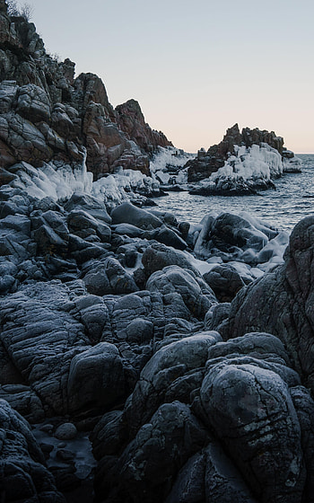 Nature, Water, Sea, Ice, Rocks HD phone wallpaper