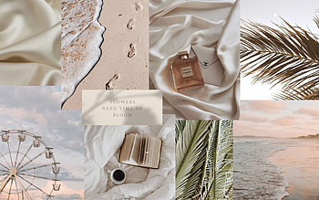 minimalistic collage in 2020. Macbook , Laptop , Aesthetic, Beige Aesthetic Collage HD wallpaper