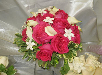 Flowers, Roses, Registration, Typography, Bouquet, Cloth, Calla, Callas HD wallpaper
