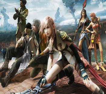 Final Fantasy, Lightning, cute, beautiful, Hope, videogames, Fang, Snow, Sazh, Serah, friendship, friends HD wallpaper
