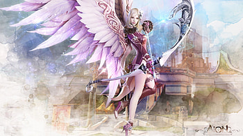 aion_fantasy_cg_archer, amit, omdave, matu, hrdave HD wallpaper