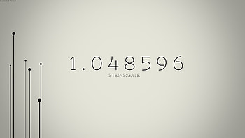 using the Steins;Gate number and a visual of world lines. HD wallpaper