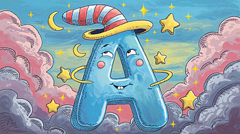Whimsical A: A Alphabet Adventure, cartoon, whimsical, Stars HD wallpaper