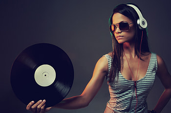Dj Women, dj, music, vinyl, women HD wallpaper