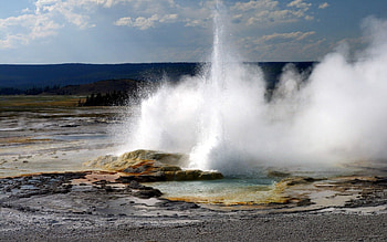 Nature, Splash, Source, Reserve, Geyser, Yellowstone, Thermal HD wallpaper