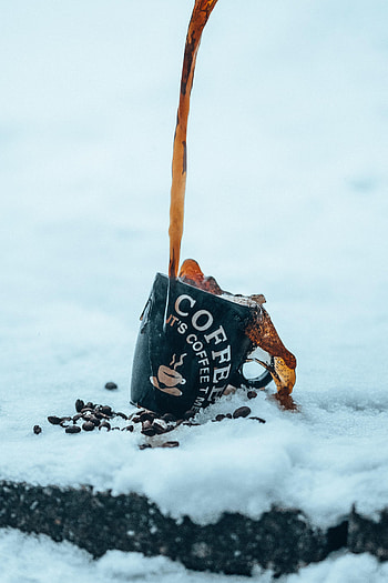 Food, Snow, Coffee, Cup, Drink, Beverage, Coffee Beans, Jet HD phone wallpaper