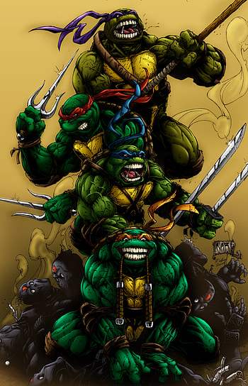 Mutant Ninja Turtles, , , Animated heroes HD phone wallpaper