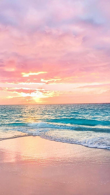 Beach Background, Sunset Beach HD phone wallpaper