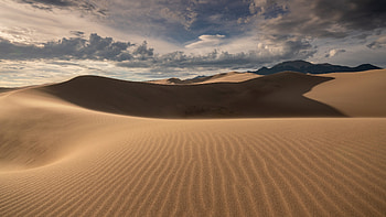 Desert, sand, landscape, dunes, nature HD wallpaper
