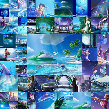 collage, kagaya, fantasy, art HD wallpaper