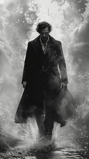 Mysterious Noir Fantasy, Sherlock Holmes HD phone wallpaper