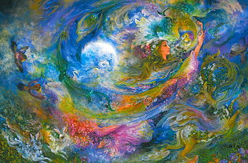Lady of Creation, colorful, art, girl, beautiful, serene, woman, digital, fantasy, pretty, female HD wallpaper