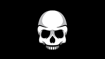 Skull Black Minimalism , skull, minimalism, minimalist, dark, black, artist, artwork, digital-art HD wallpaper