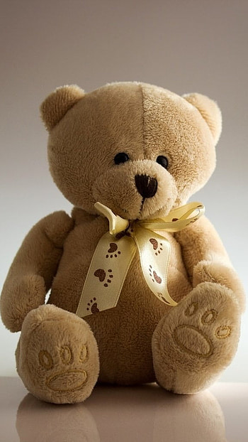 Teddy Bear Ke, Cute Ribbon HD phone wallpaper