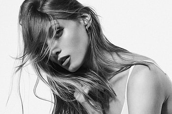 Anna Selezneva, anna-selezneva, girls, model, monochrome, black-and-white HD wallpaper