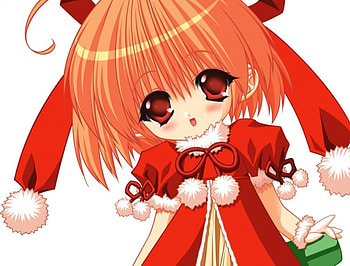 Cute girl , anime, red, cute, girl, dress HD wallpaper