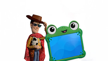 Toy Story 5: Woody & Frog Frame — HD wallpaper