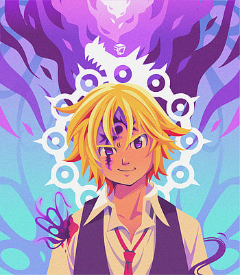 Meliodas, Artstation, Artwork HD phone wallpaper