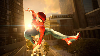 Classic Spidey Swings Spiderman 2 Ps5, spiderman-2, spider-man-2, spiderman, superheroes, ps5-games, ps-games, 2023-games, games HD wallpaper
