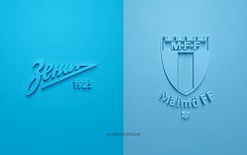 FC Zenit vs Malmo FF, 2021, UEFA Champions League, Group Н, 3D logos, blue background, Champions League, football match, 2021 Champions League, FC Zenit, Malmo FF HD wallpaper