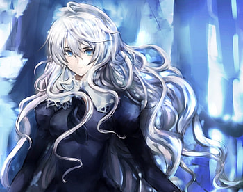 Etoile, silver hair, long hair, dress, beauty, nice, lady, strawberry panic, maiden, hanazono shizuma, shizuma, female, plain, sweet, girl, beautiful, shizuma hanazono, anime girl, simple, hanazono, anime, pretty, lovely HD wallpaper