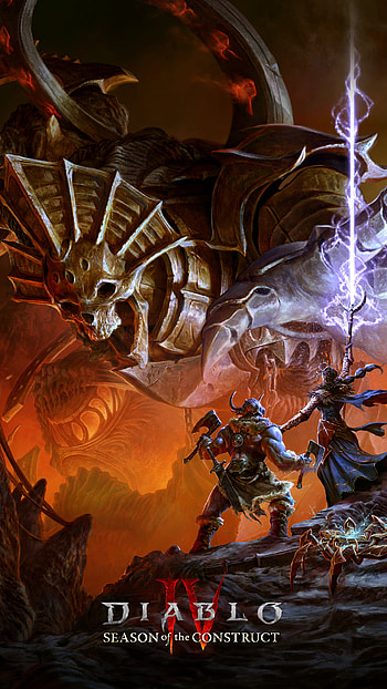 Diablo IV Season of the Construct, video game, Diablo IV HD phone wallpaper