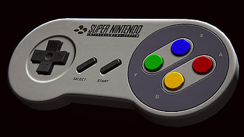 ... SNES Controller (3D model) by AvaruusTurri HD wallpaper