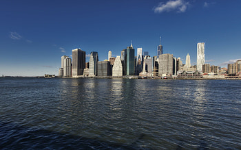 Manhattan (Travels), Lower Manhattan view, NYC bay HD wallpaper