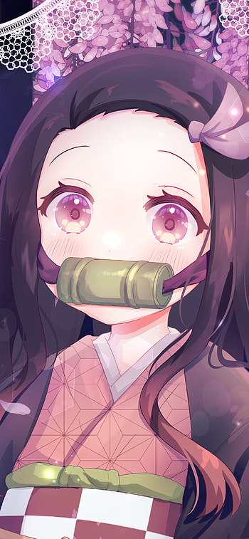 Nezuko Kamado Charm – Demon Slayer Anime Delight, Nezuko Kamado, Anime, Demon Slayer: Kimetsu no Yaiba HD phone wallpaper