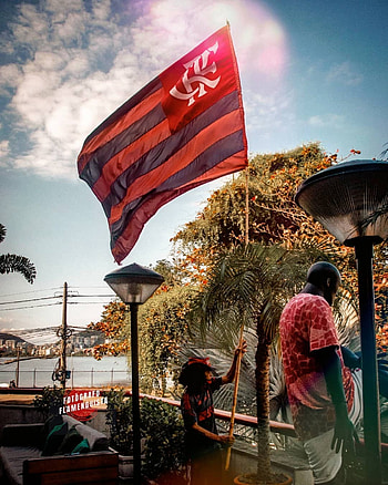 Flamengo, cloud, Bandeira HD phone wallpaper