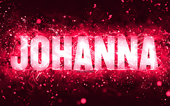 Happy Birtay Johanna, , pink neon lights, Johanna name, creative, Johanna Happy Birtay, Johanna Birtay, popular american female names, with Johanna name, Johanna HD wallpaper