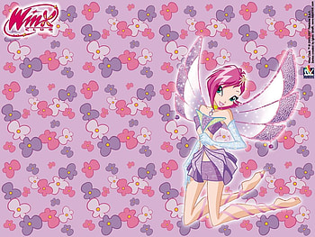 Winxs club, purple, pink, techna HD wallpaper
