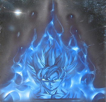 goku flames, goku, anime, dragonballz, flames HD wallpaper