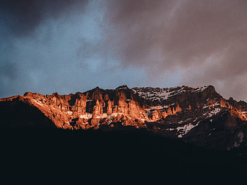 Nature, Sky, Mountains, Rocks, Vertex, Canada, Tops, Snow Covered, Snowbound HD wallpaper