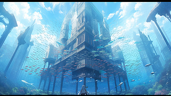 Anime Dreamscape: AI Art's Original Vision, AI Art, Anime, Original HD wallpaper