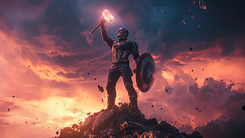 Captain America Icon Of Justice, captain-america, superheroes, artist, artwork, digital-art HD wallpaper