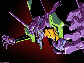Eva Unit. 01, shinji, evangelion, unit 01, eva, demon HD wallpaper